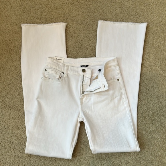 Splendid Mid-Rise Bootcut White Jeans - Picture 7 of 17